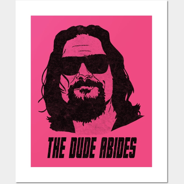 The Dude Abides The Big Lebowski Wall Art by SaverioOste